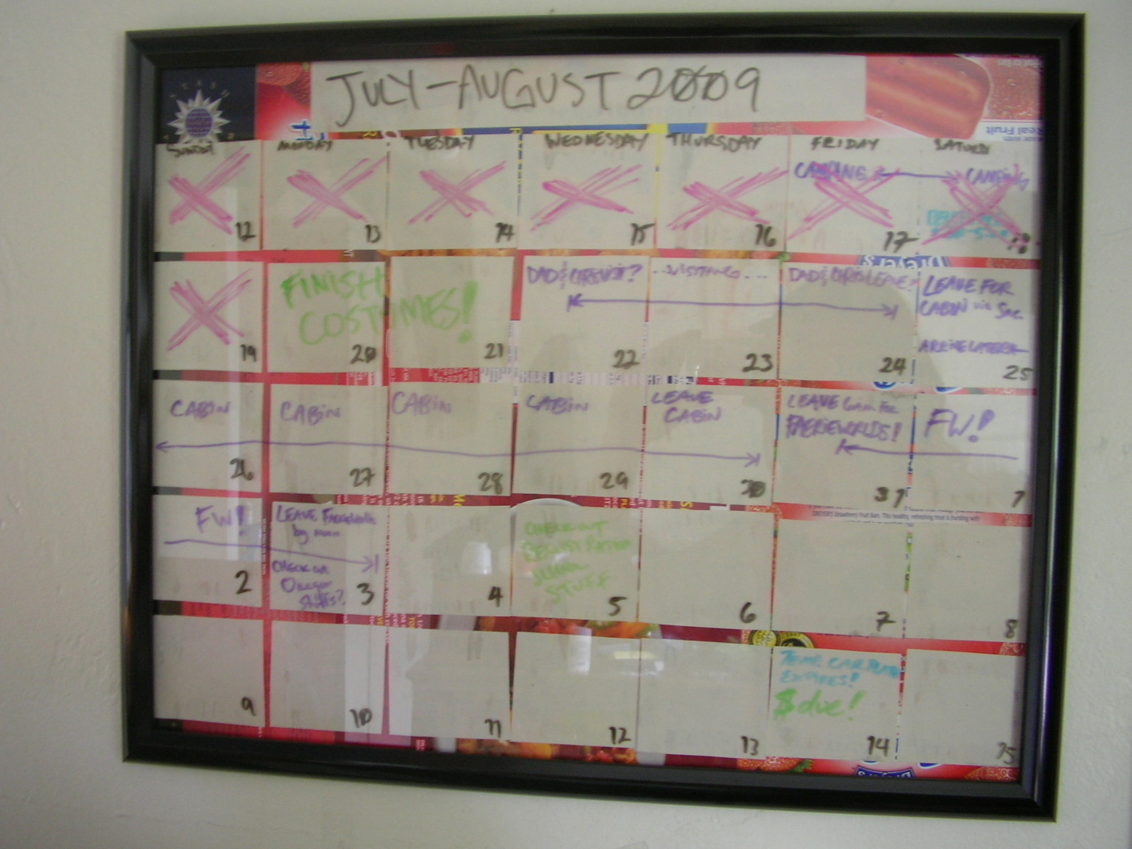 Write On/Wipe Off Calendar · How To Make A Calendar · Construction on Cut Out + Keep