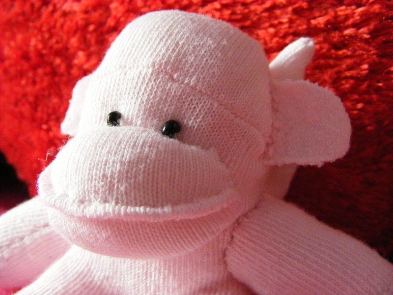 Baby Sock Monkey · A Monkey Plushie · Sewing on Cut Out + Keep
