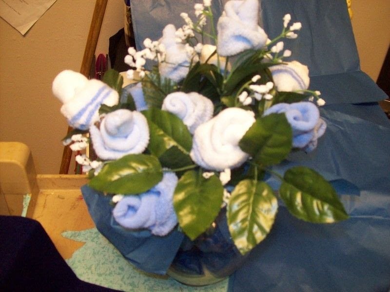 Baby Sock Rose Bouquet · A Bouquet · Version by Emily