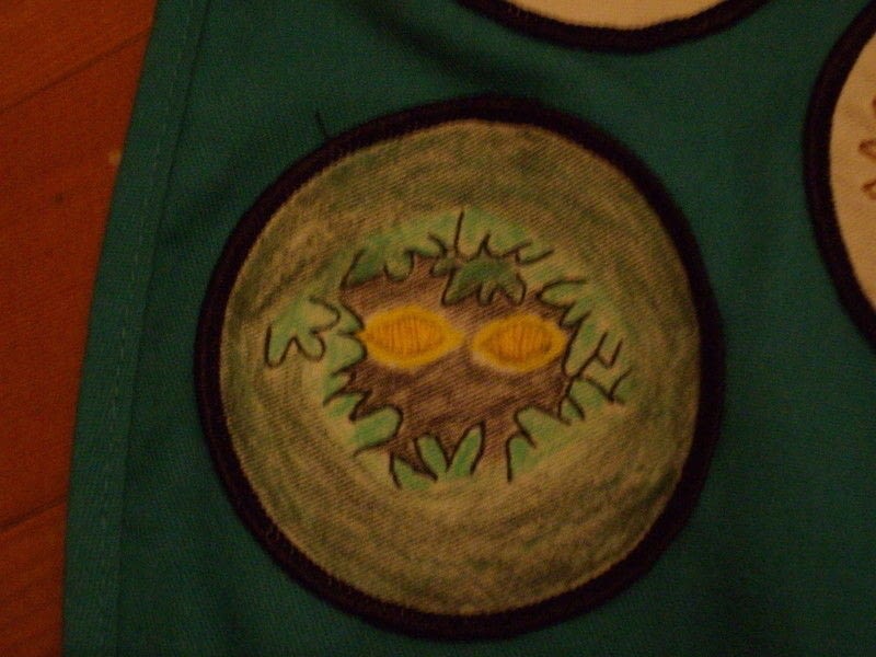 Zombie Girl Scout Badges · A Stitched Brooch · Sewing on Cut Out + Keep
