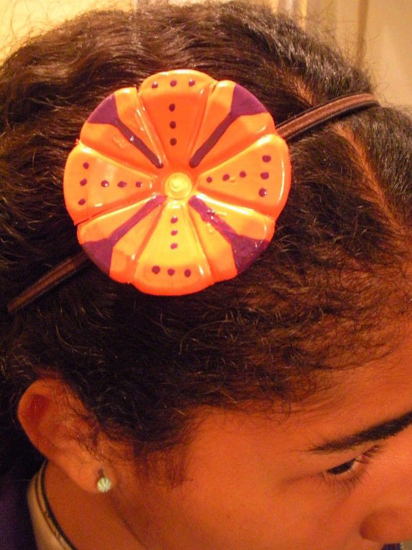 Painted Plastic Bottle Flower · How To Make A Recycled Hair Clip
