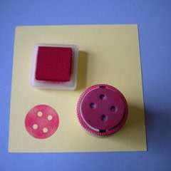 Cotton Reel "Button" Stamp