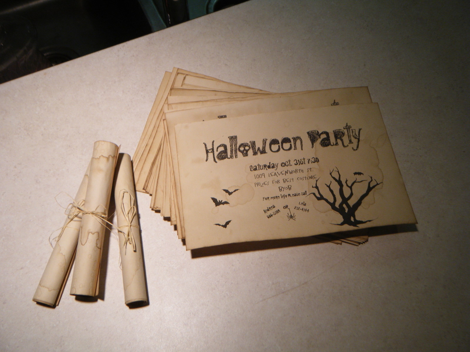 Make deals party invitations