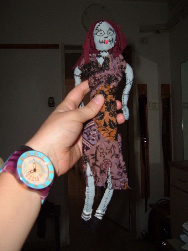 Sally From The Nightmare Before Christmas · A Movie Plushie · Sewing on