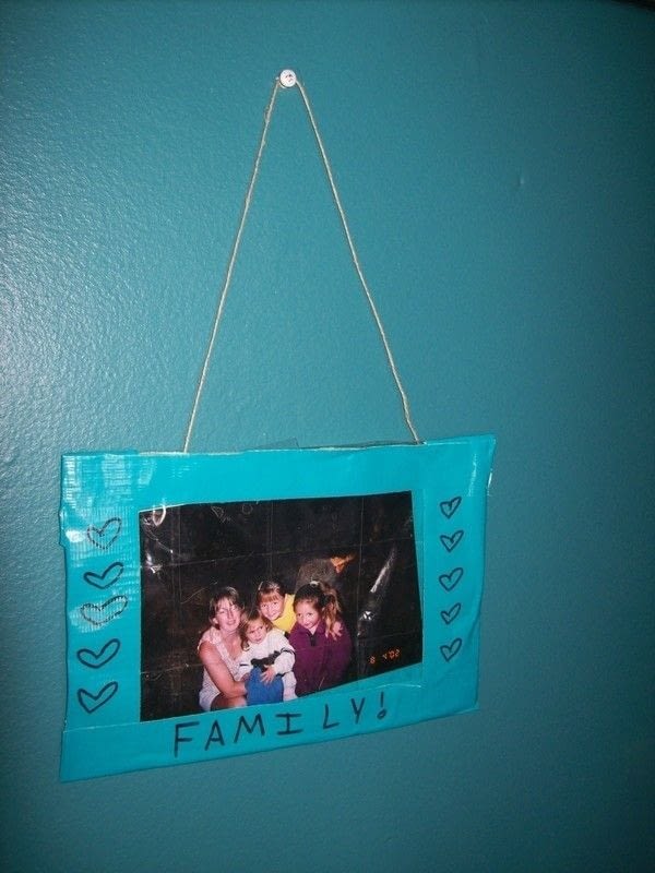 Duct Tape Picture Frame · How To Make A Recycled Photo 
