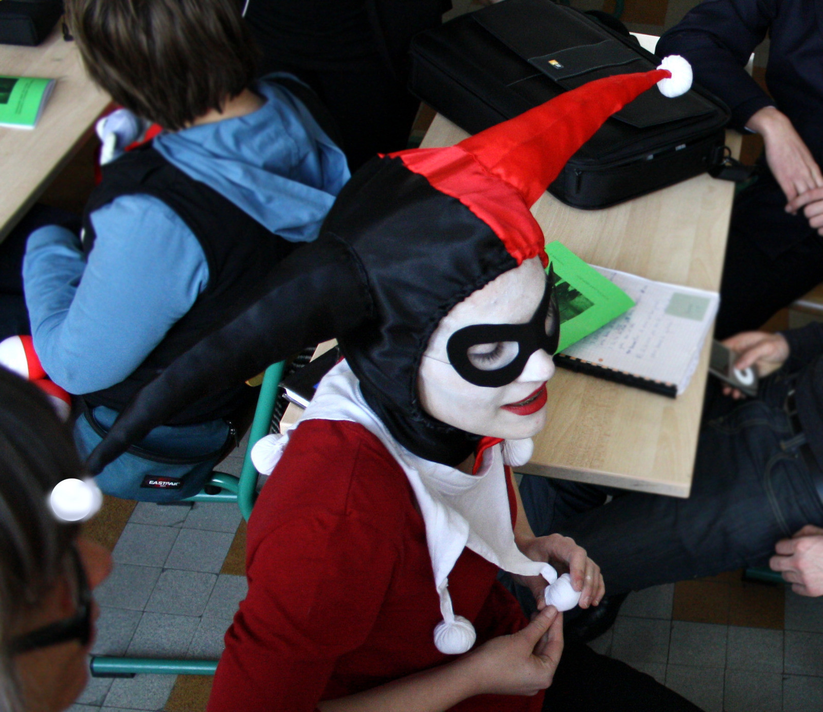 Harley Quinn Hat · A Jester Hat · Sewing on Cut Out + Keep · Creation by