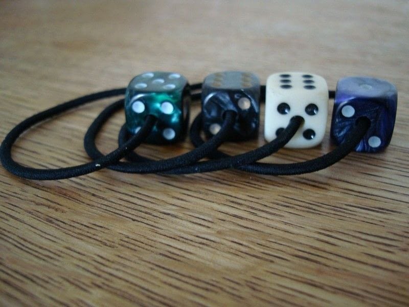 Dice Hair Bobbles · A Bobble / Tie · Version by Nattie Gurl