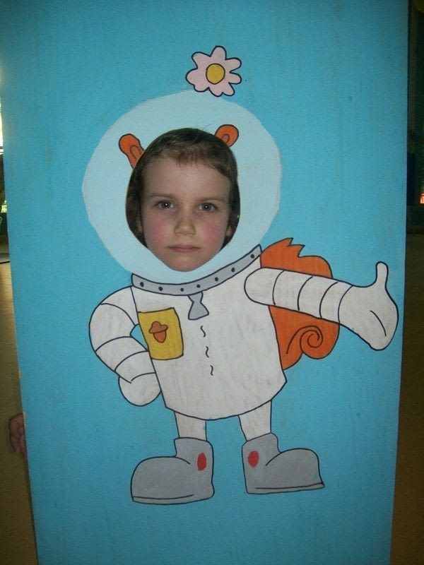 Spongebob Birthday Party / Photo Stand Up And Face 