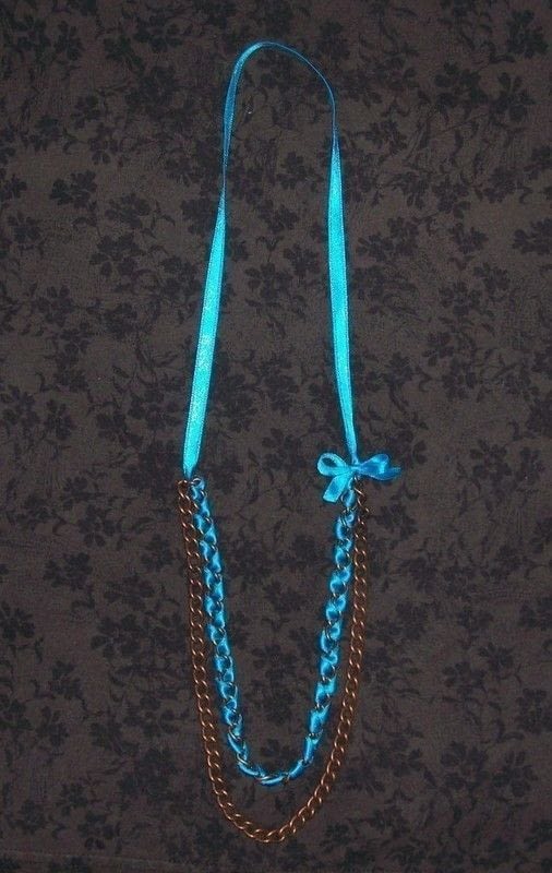 Ribbon Chain Necklace · How To Make A Ribbon Necklace · Jewelry Making