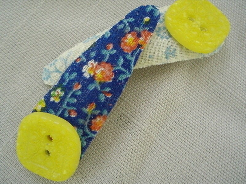 Fabric And Button Barrette Tutorial · How To Make A Hair Clip