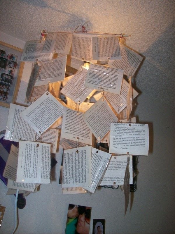 Book Pages Light Fixture Mabober · Extract from The BigAss Book of Crafts by Mark Montano · How