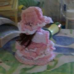 Crochet Fridge Magnet Or Sachet....Just Needs The Little Flowers For Her Hands