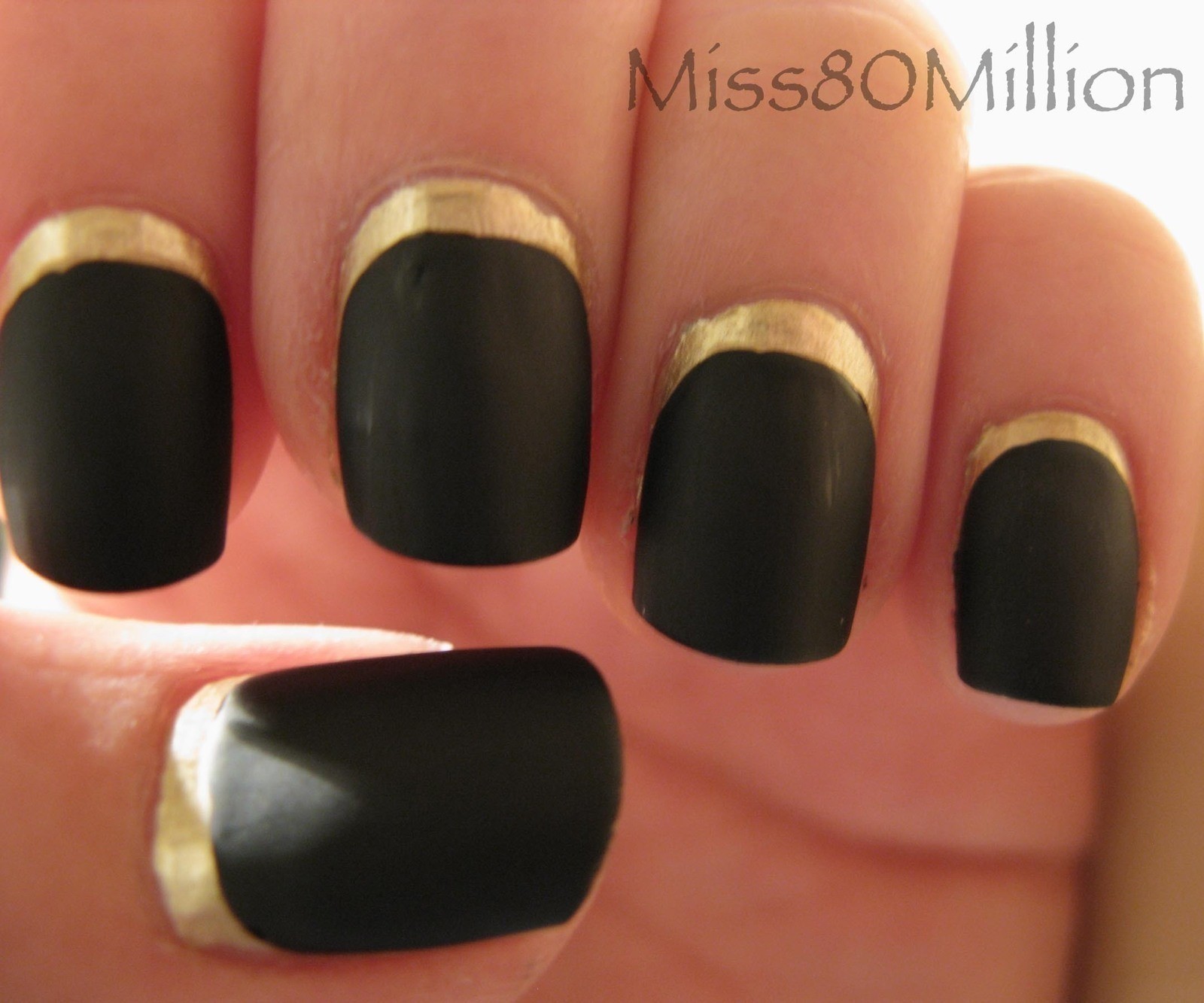 Ruffian Style Nail Art Reverse French Nail · How To Paint A French Tip