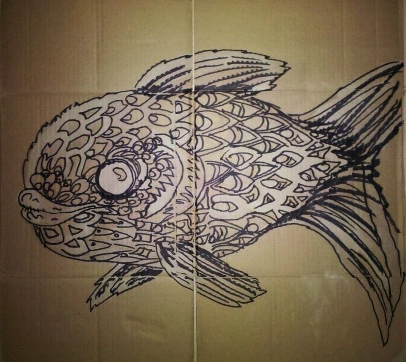 Painting With Bleach · A Piece Of Bleached Art · Decorating on Cut Out