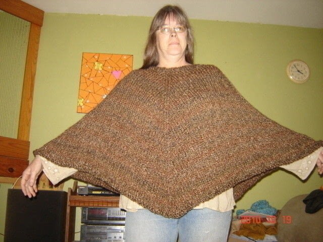 Super Simple Knit Poncho · How To Make A Poncho · Knitting ...