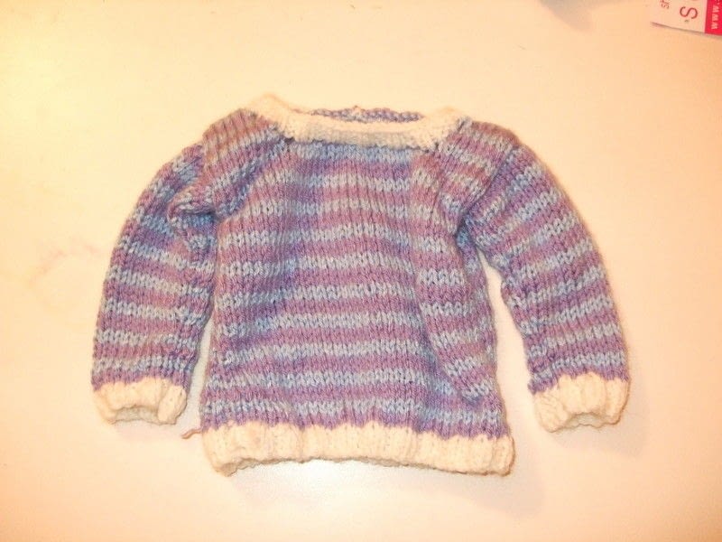 Simple Knit Baby Jumpers · A Piece Of Baby Clothing · Knitting on Cut