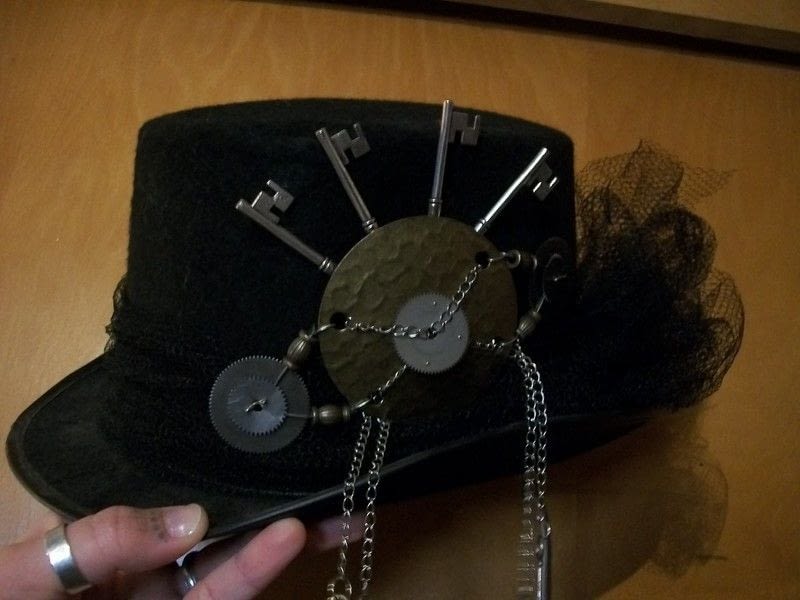 Steampunk Top Hat · A Top Hat · Construction, Jewelry Making, and
