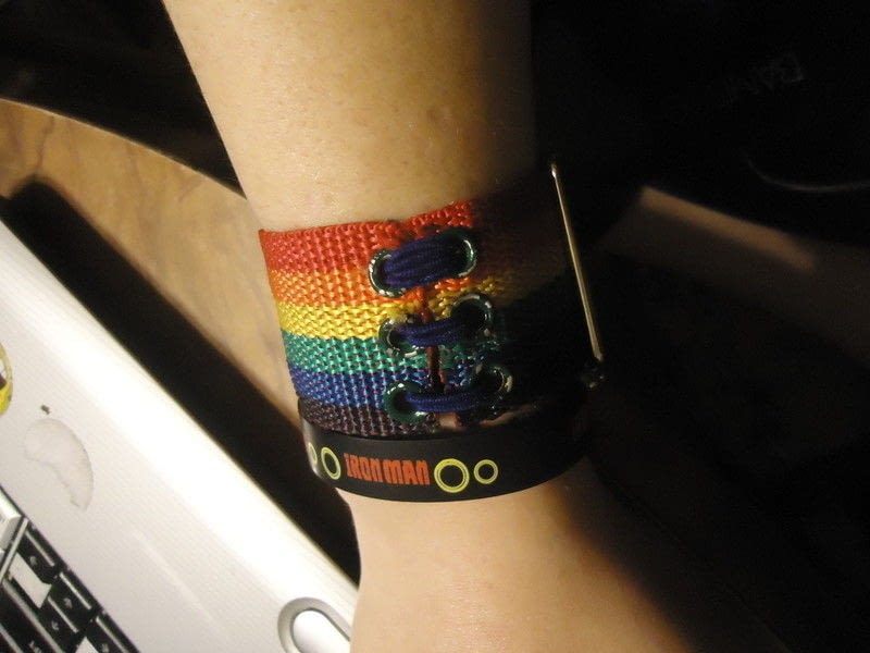 Rainbow Wristband · A Fabric Cuff · Jewelry Making and NoSew on Cut