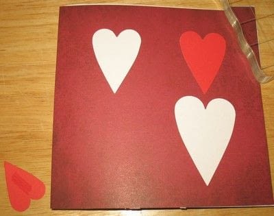 How to make a pop up card. Finishing Your Fluttering Heart Pop Up Card - Step 4