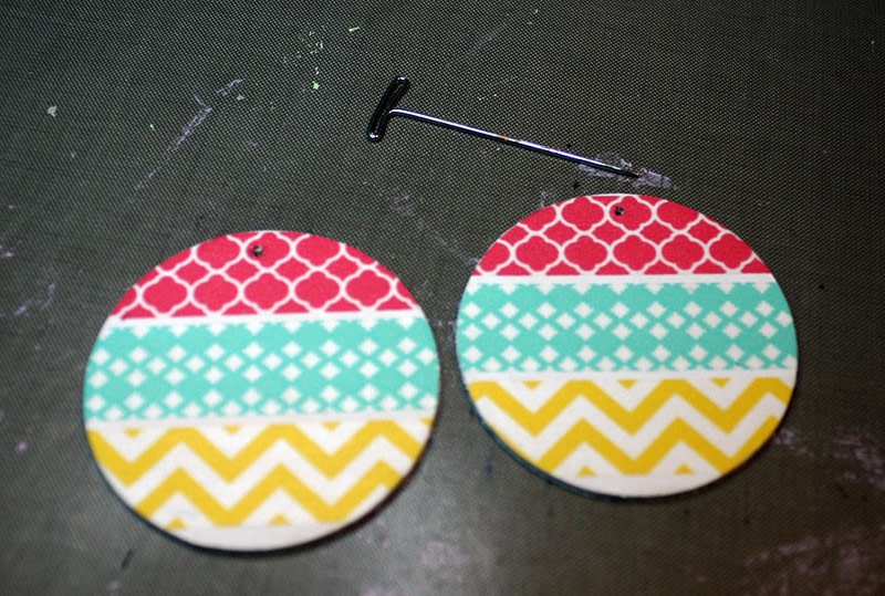 Washi Tape Earrings · How To Make An Earring · Jewelry on Cut Out + Keep