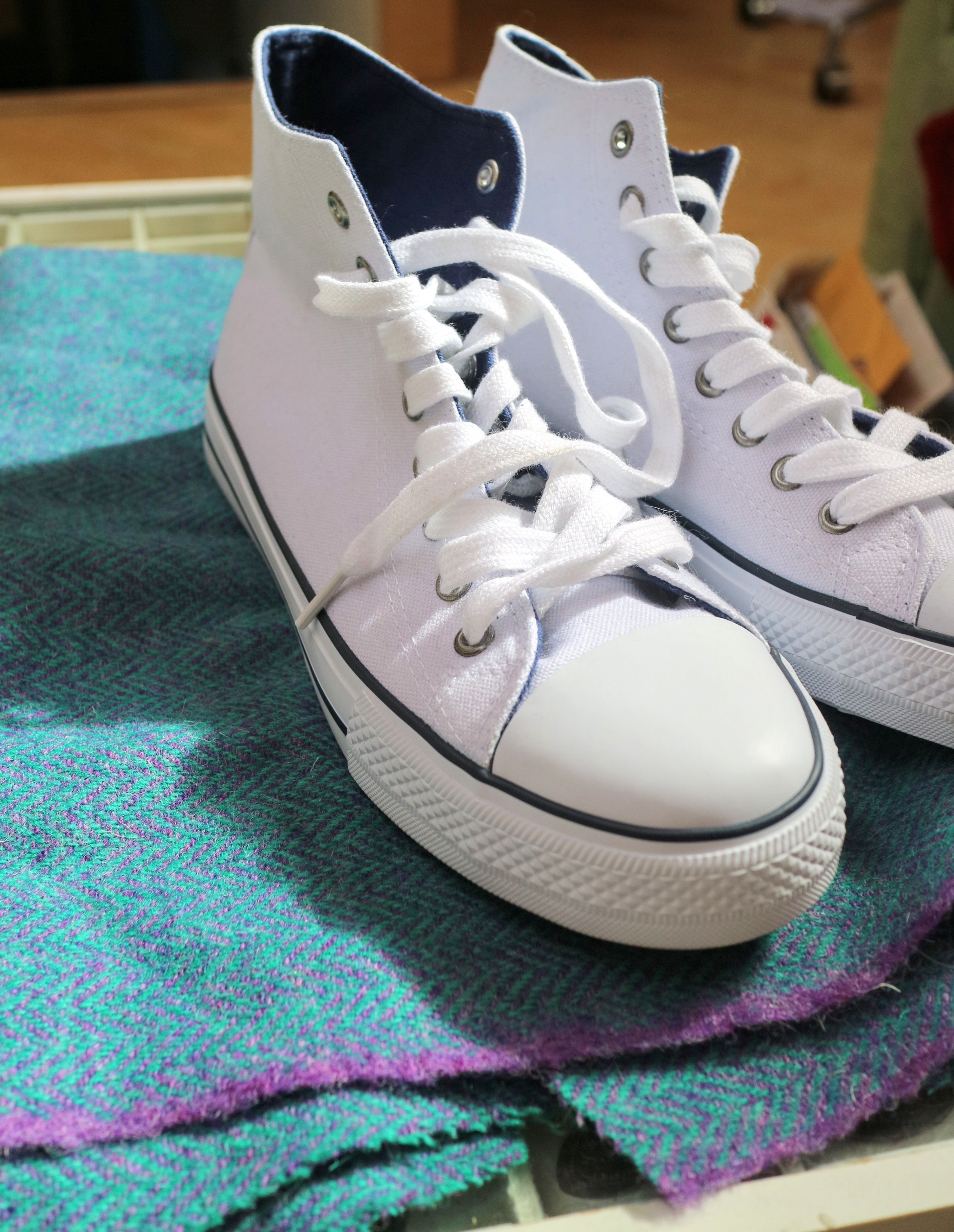 tweed converse shoes