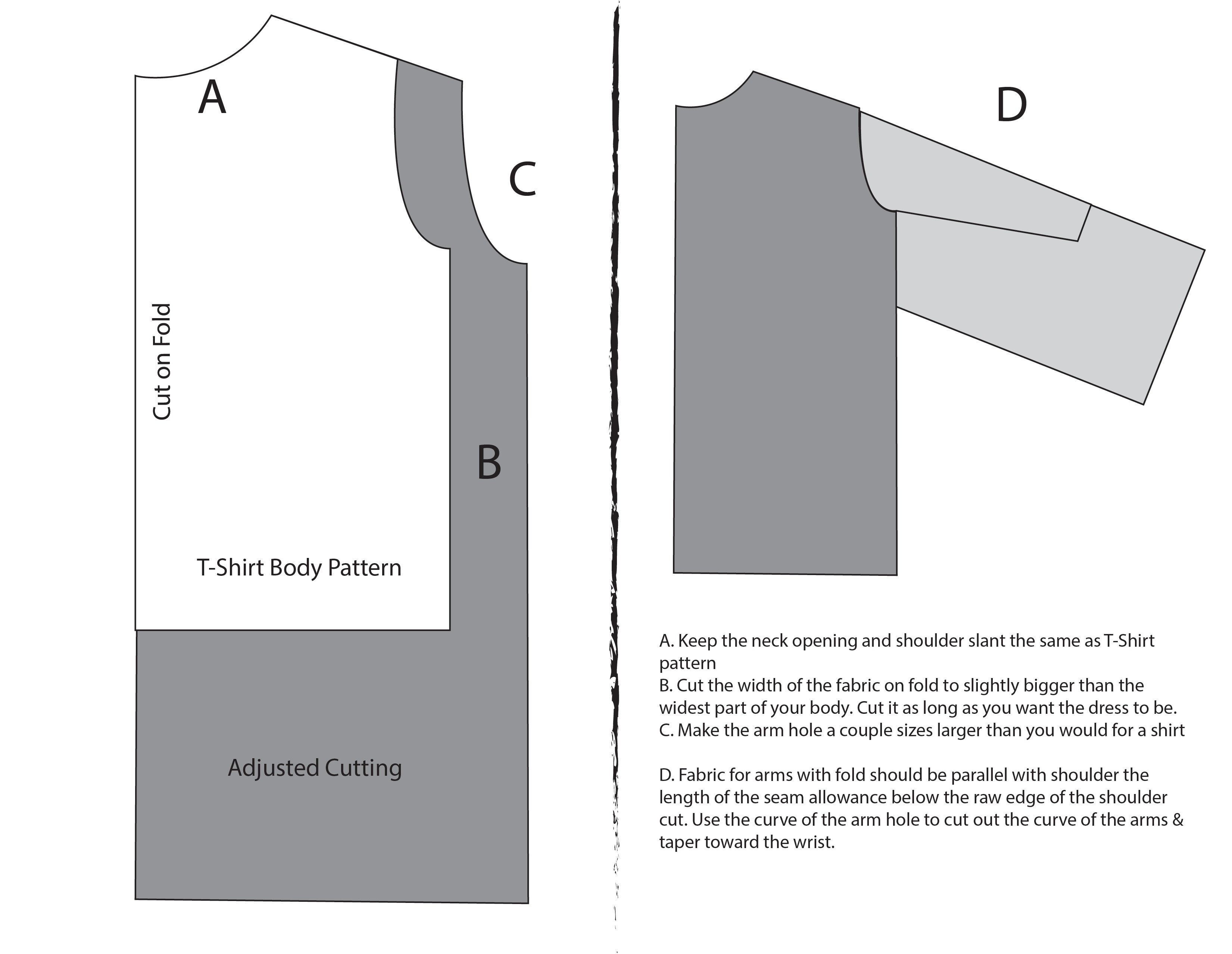 shirt dress cutting DIY Cut-Out Shirt
