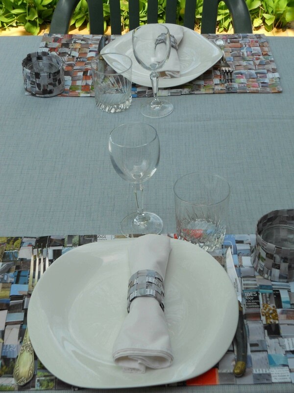 Recycled Paper Table Decoration · How To Make An Outdoor Accessory