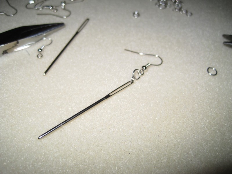 Needle Earrings · How To Make A Pair Of Recycled Earrings · Jewelry