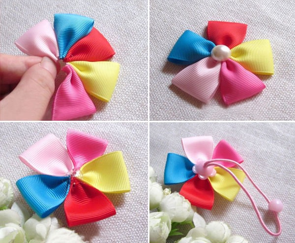 How To Make Baby Ribbon Hair Ties How To Make A Ribbon Hair Bow